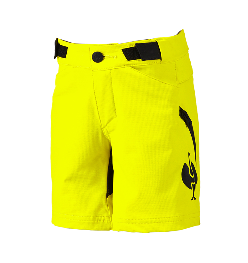 Shorts: Functioneel short e.s.trail, kinderen + zuurgeel/zwart 3