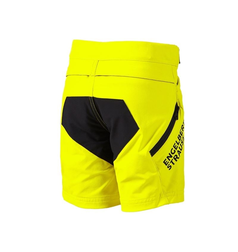 Shorts: Functioneel short e.s.trail, kinderen + zuurgeel/zwart 4