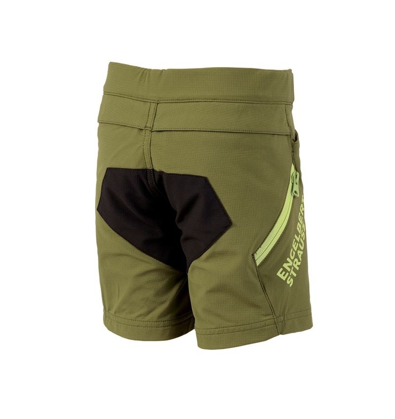 Shorts: Functioneel short e.s.trail, kinderen + jeneverbesgroen/limegroen 3