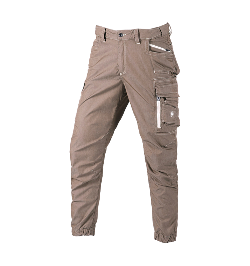 Werkbroeken: Cargobroek e.s.motion ten zomer + pecannootbruin 2