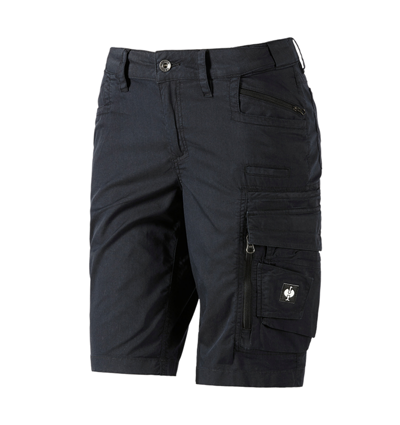 Werkbroeken: Cargoshort e.s.motion ten zomer,dames + zwart 2