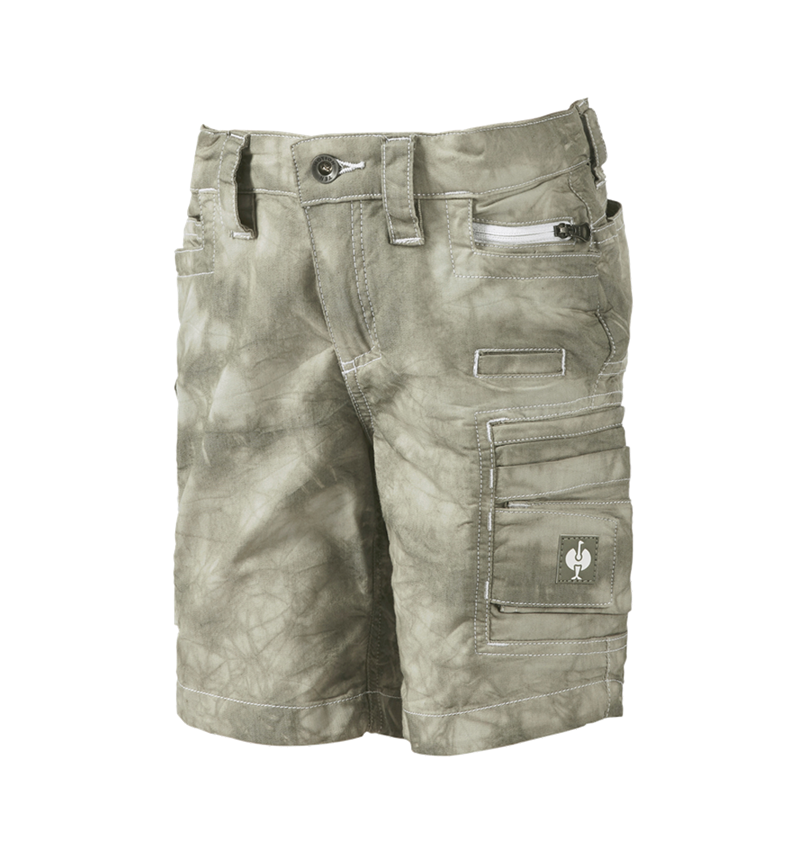 Shorts: Cargoshort e.s.motion ten zomer, kinderen + moerasgroen vintage 2