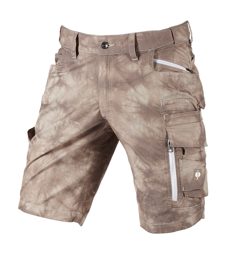 Werkbroeken: Cargoshort e.s.motion ten zomer + pecannootbruin vintage 2