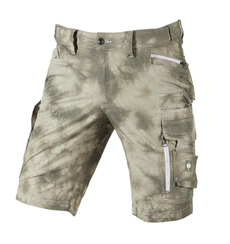 Werkbroeken: Cargoshort e.s.motion ten zomer + moerasgroen vintage 2