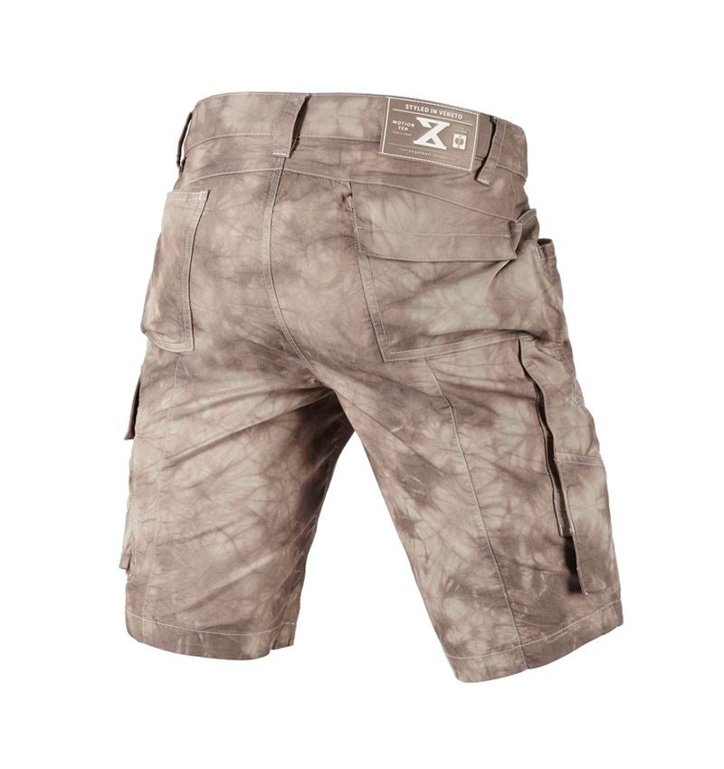 Werkbroeken: Cargoshort e.s.motion ten zomer + pecannootbruin vintage 3