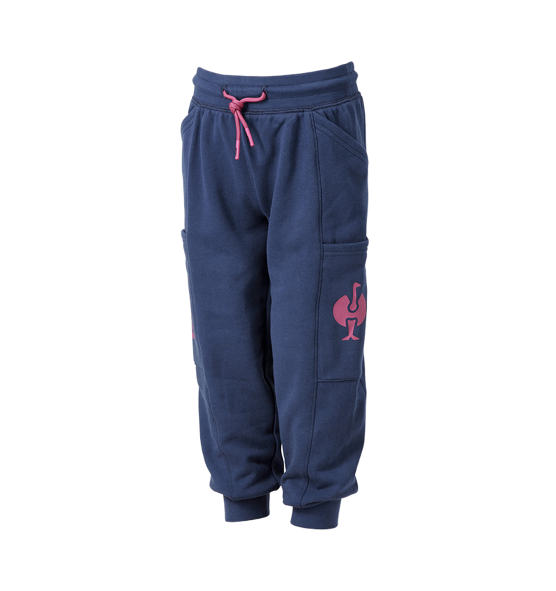 Accessoires: Sweat pants light  e.s.trail, kinderen + diepblauw/tarapink 5