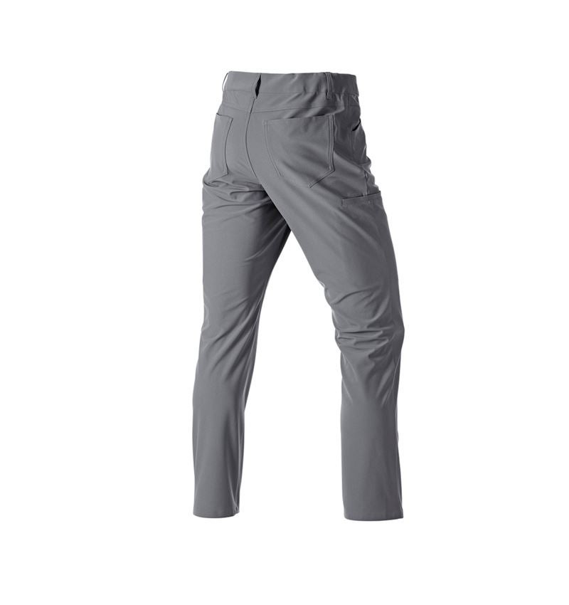 Werkbroeken: 5-pocket-werkbroek chino e.s.work&travel + bazaltgrijs 4