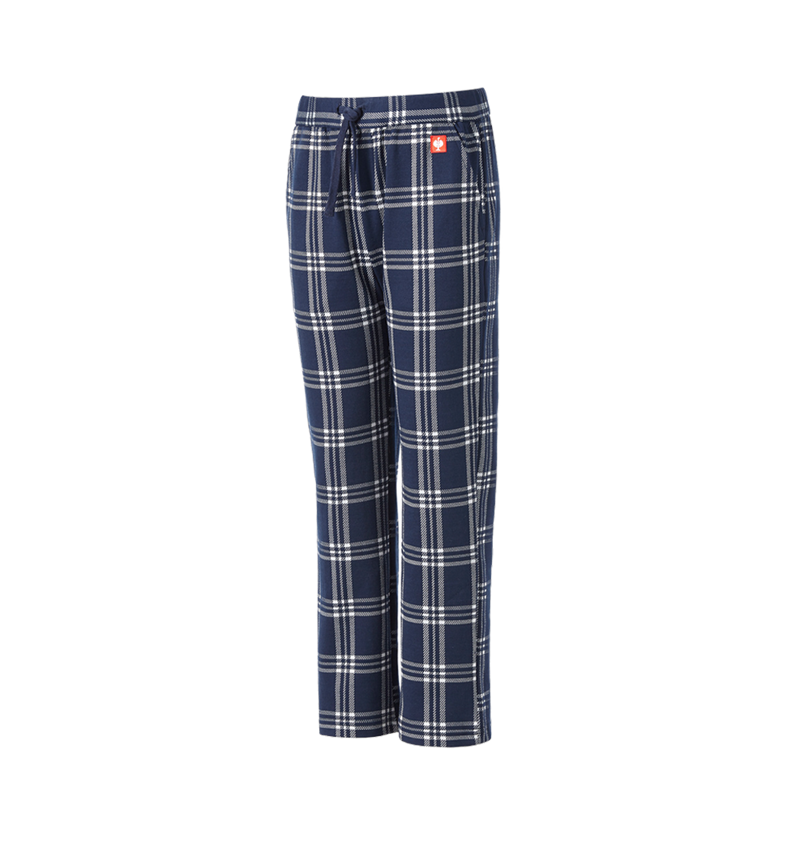 Accessoires: e.s. Geruite pyjamabroek, kinderen + diepblauw/wit 4