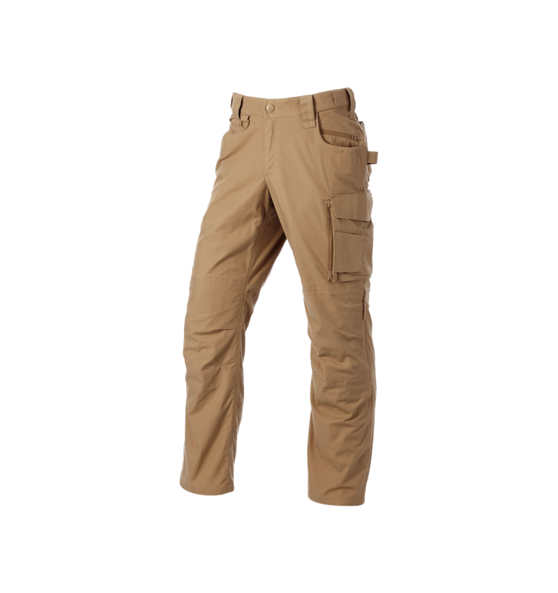 Werkbroeken: Werkbroek e.s.e:pic ripstop + amandelbruin 9