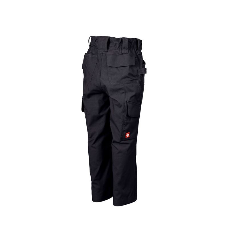 Broeken: Double Front broek e.s.e:pic ripstop, kinderen + zwart 6