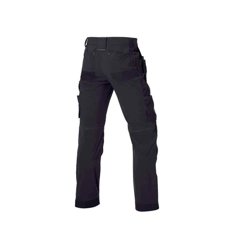 Werkbroeken: Stretch holster werkbroek e.s.line.core + zwart/platina 6