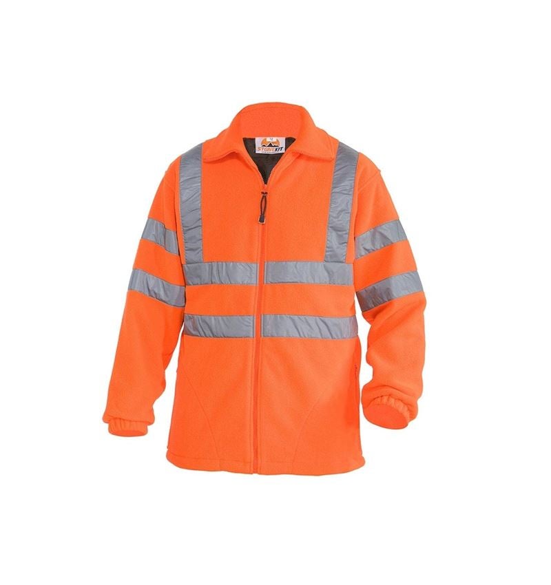 Werkjassen: STONEKIT veiligheidsjack Fleece + signaaloranje