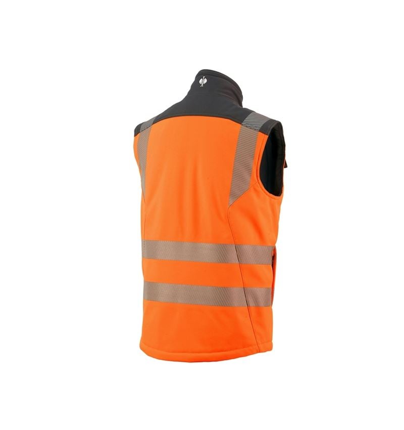 Onderwerpen: Veiligheids-softshell-bodywarmer e.s.motion + signaaloranje/antraciet 1