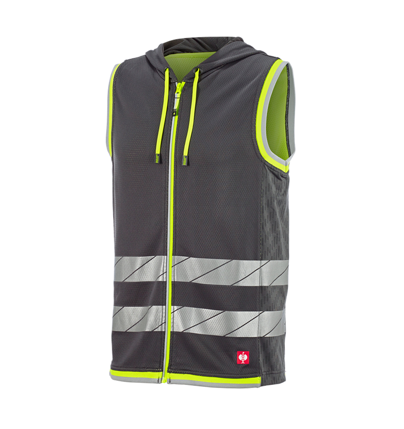 Werkvesten: Reflex functionele bodywarmer e.s.ambition + antraciet/signaalgeel 8