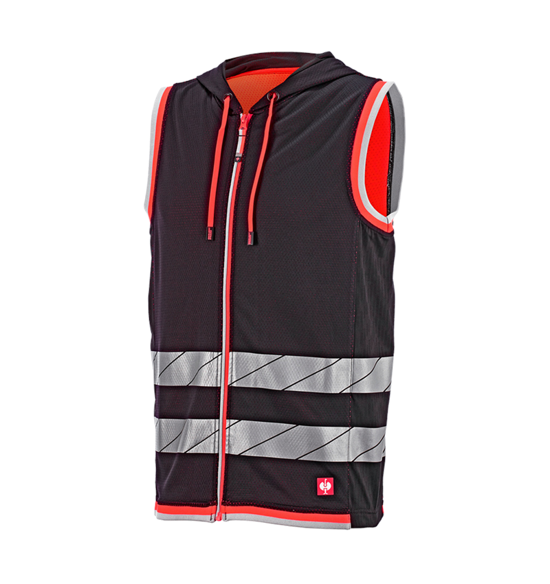 Onderwerpen: Reflex functionele bodywarmer e.s.ambition + zwart/signaalrood 4