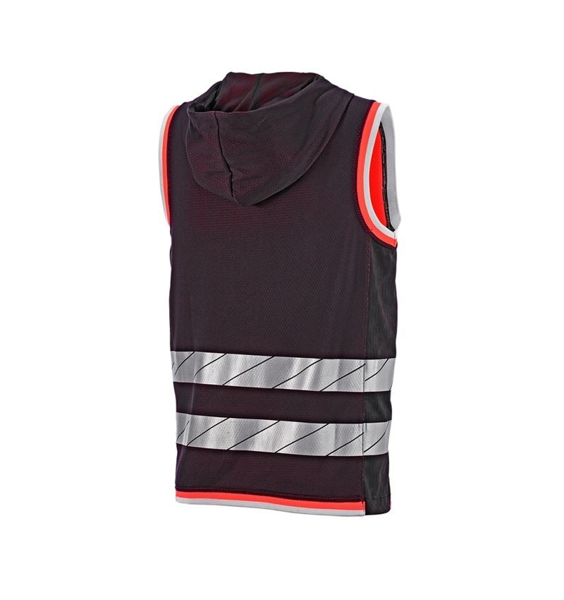 Onderwerpen: Reflex functionele bodywarmer e.s.ambition + zwart/signaalrood 5