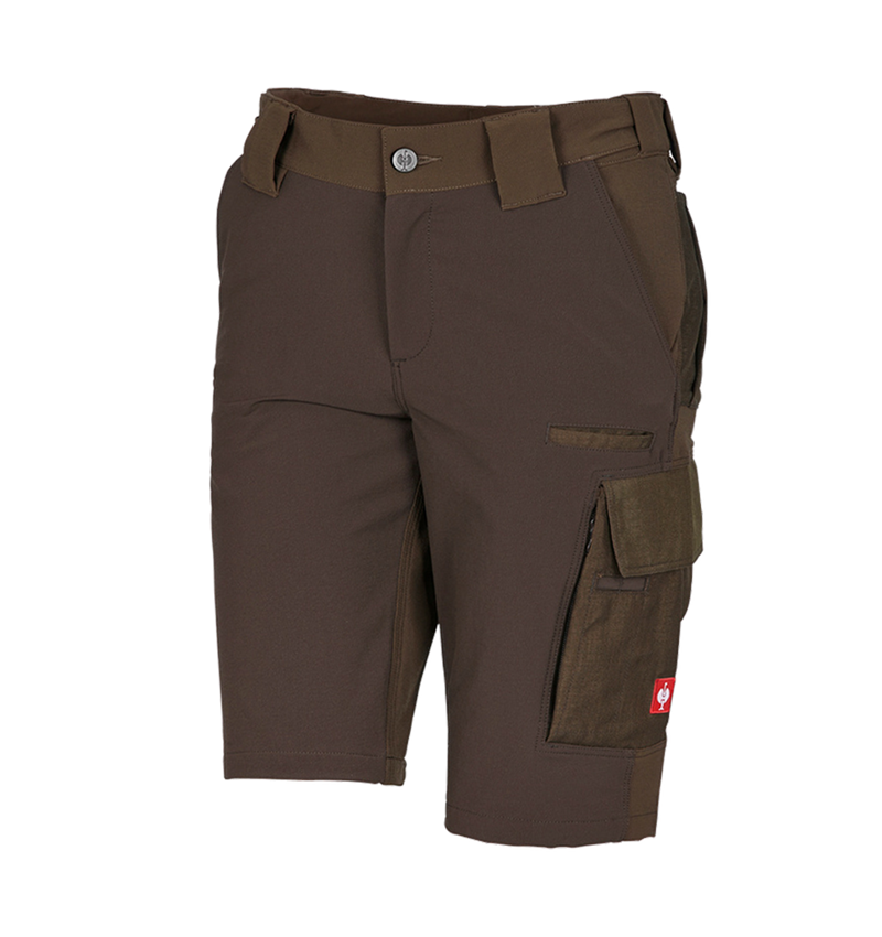 Werkbroeken: Functioneel short e.s.dynashield, dames + hazelnoot/kastanje 2
