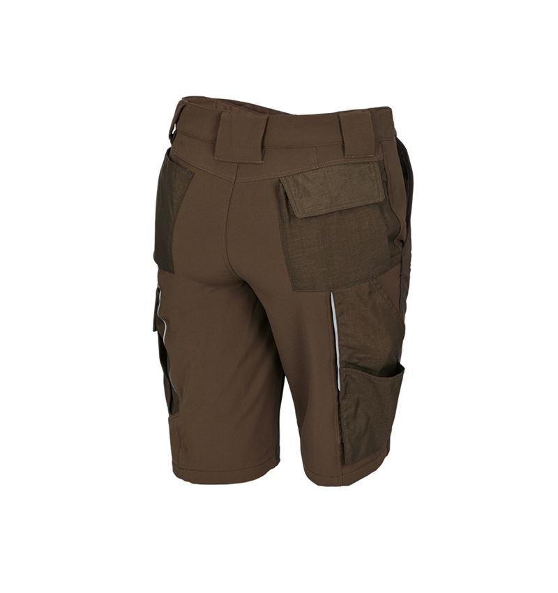 Werkbroeken: Functioneel short e.s.dynashield, dames + hazelnoot/kastanje 3