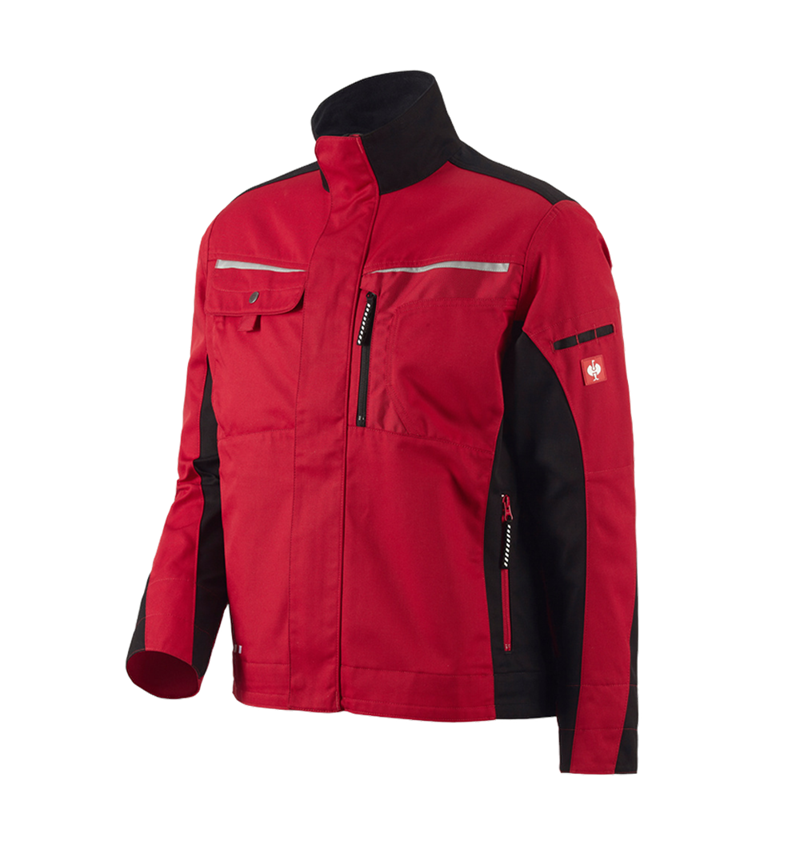 Werkjassen: Werkjack e.s.motion + rood/zwart 2