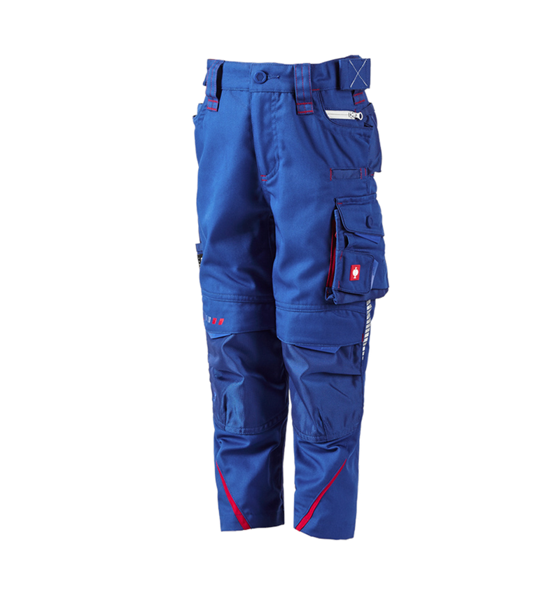 Broeken: Broek e.s.motion 2020, kinderen + korenblauw/vuurrood 2