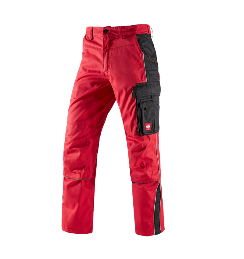 Werkbroeken: Werkbroek e.s.active + rood/zwart 2