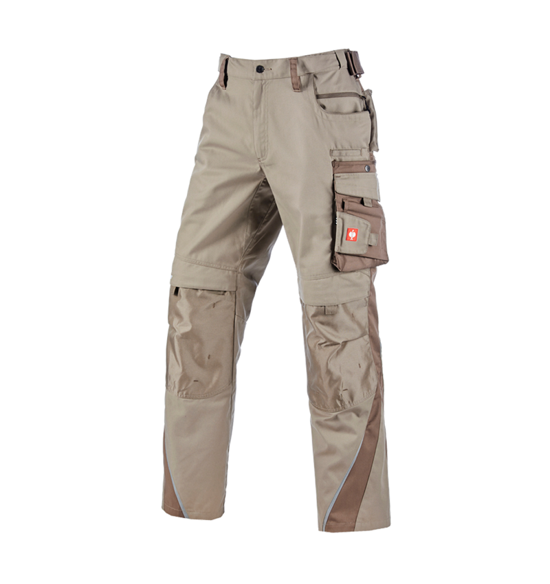 Werkbroeken: Winterwerkbroek e.s.motion + leem/turf 2