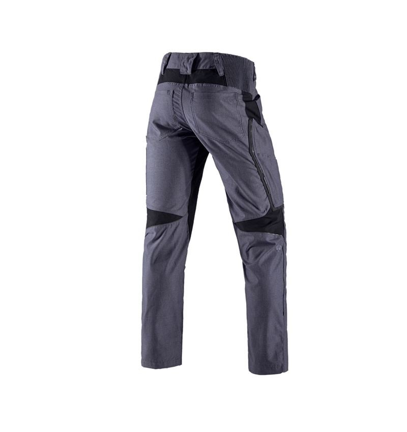 Werkbroeken: Werkbroek e.s.vision, heren + pacific melange/zwart 3