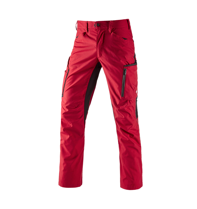 Werkbroeken: Werkbroek e.s.vision, heren + rood/zwart 2