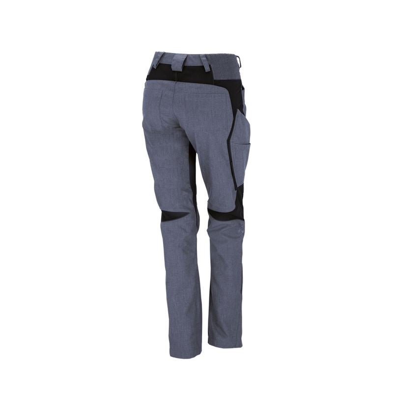 Werkbroeken: Winterdamesbroek e.s.vision + pacific melange/zwart 3