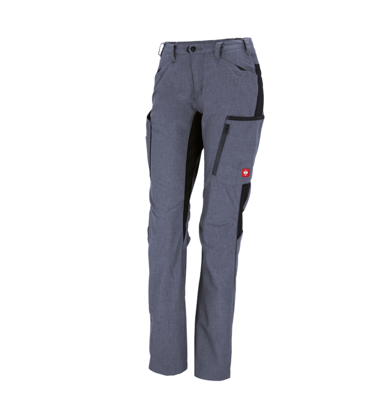 Werkbroeken: Winterdamesbroek e.s.vision + pacific melange/zwart 2