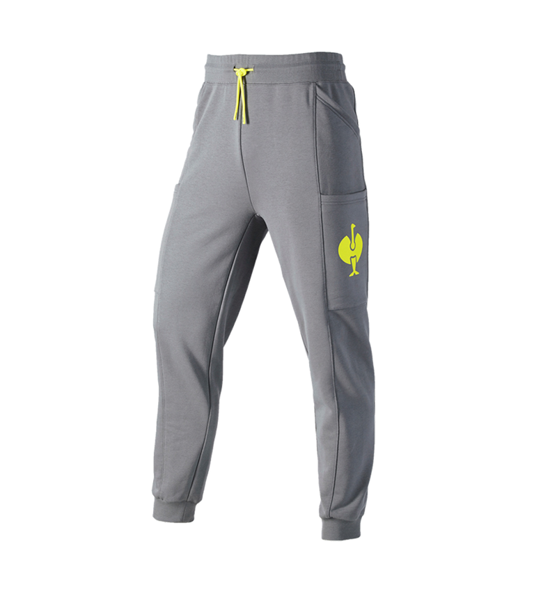 Accessoires: Sweat pants e.s.trail + bazaltgrijs/zuurgeel 2