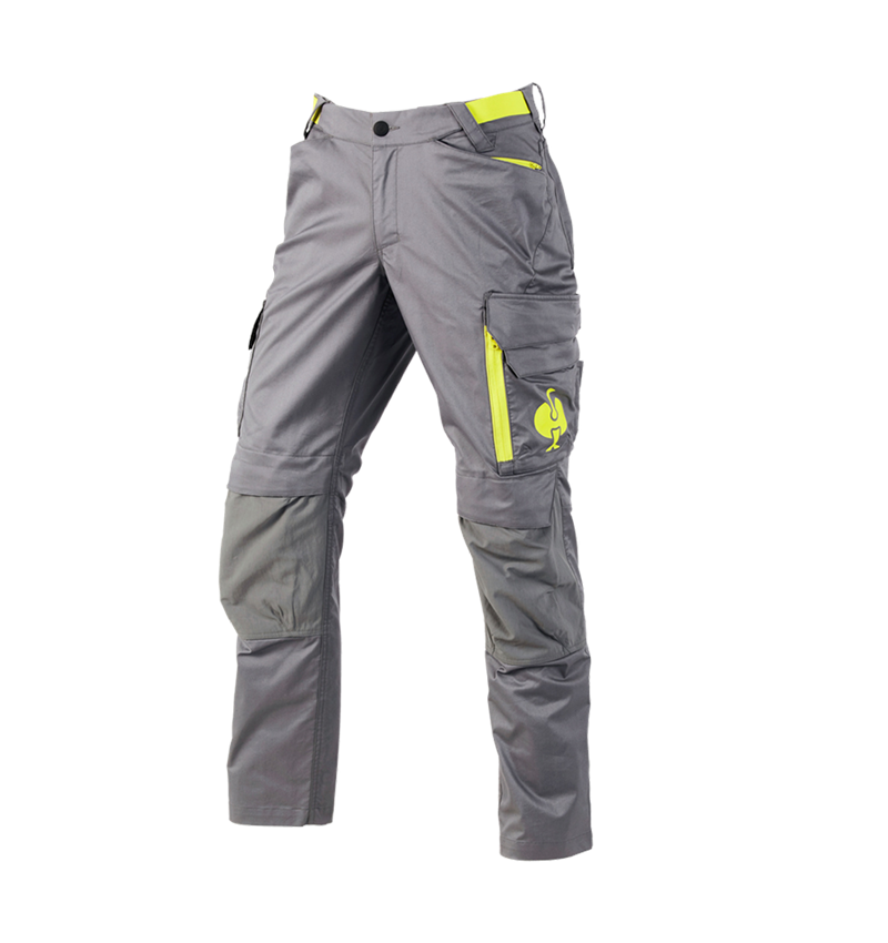 Werkbroeken: Werkbroek e.s.trail + bazaltgrijs/zuurgeel 2