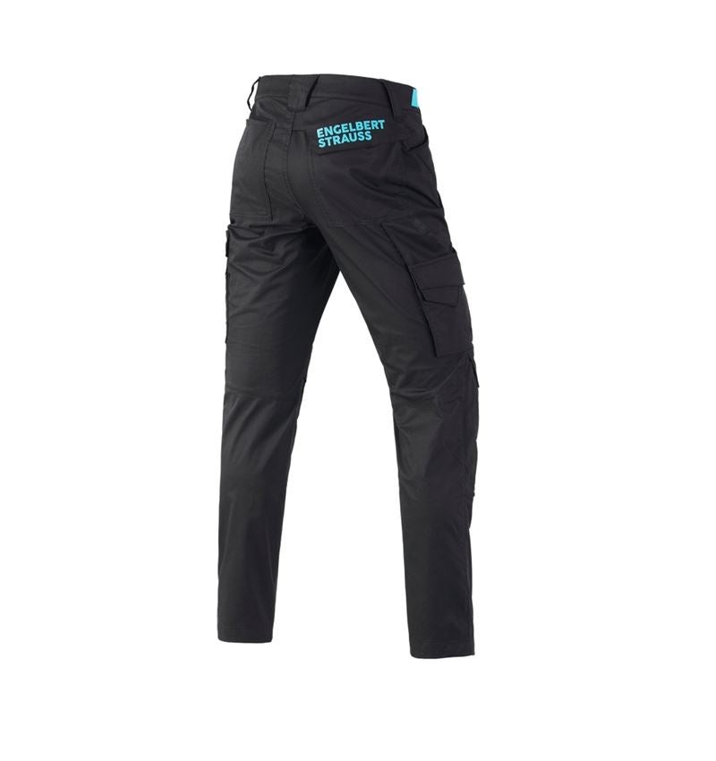 Werkbroeken: Werkbroek e.s.trail + zwart/lapis turkoois 3