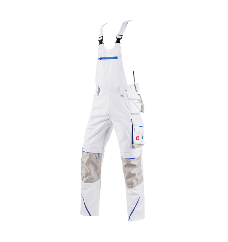 Werkbroeken: Tuinbroek e.s.motion 2020 + wit/gentiaanblauw 2