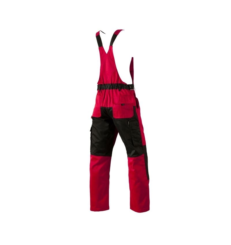 Werkbroeken: Tuinbroek e.s.image + rood/zwart 5
