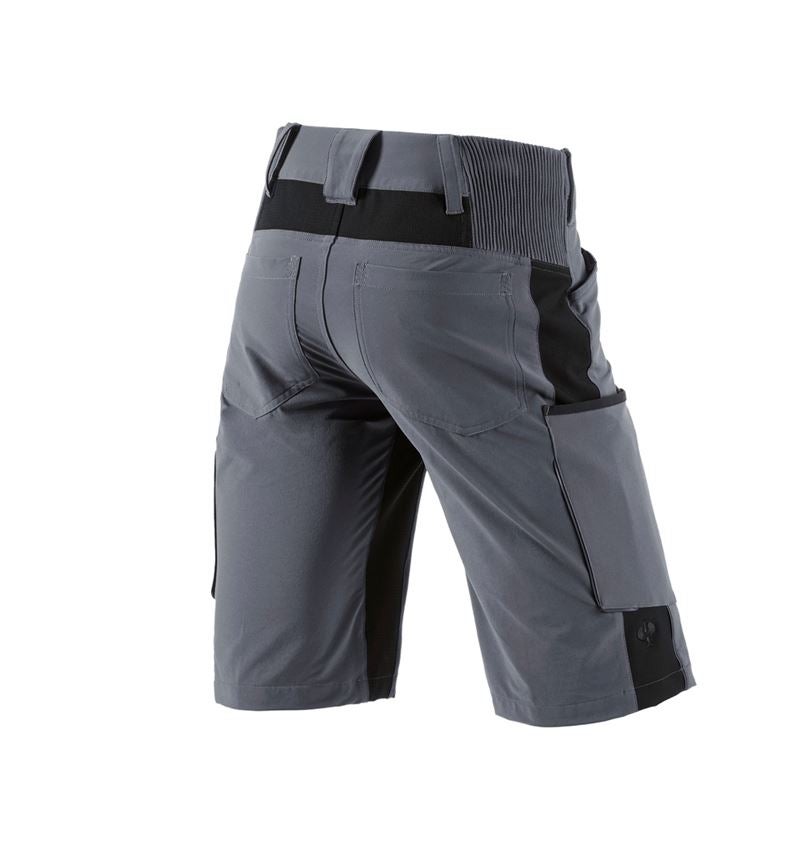 Werkbroeken: Short e.s.vision stretch, heren + grijs/zwart 5