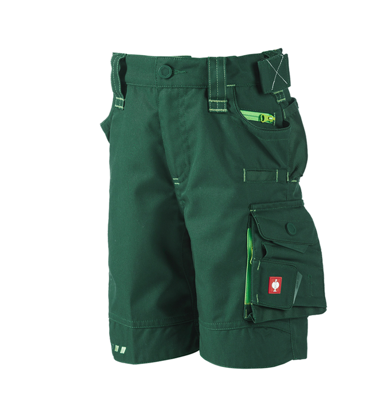 Shorts: Short e.s.motion 2020, kinderen + groen/zeegroen 2
