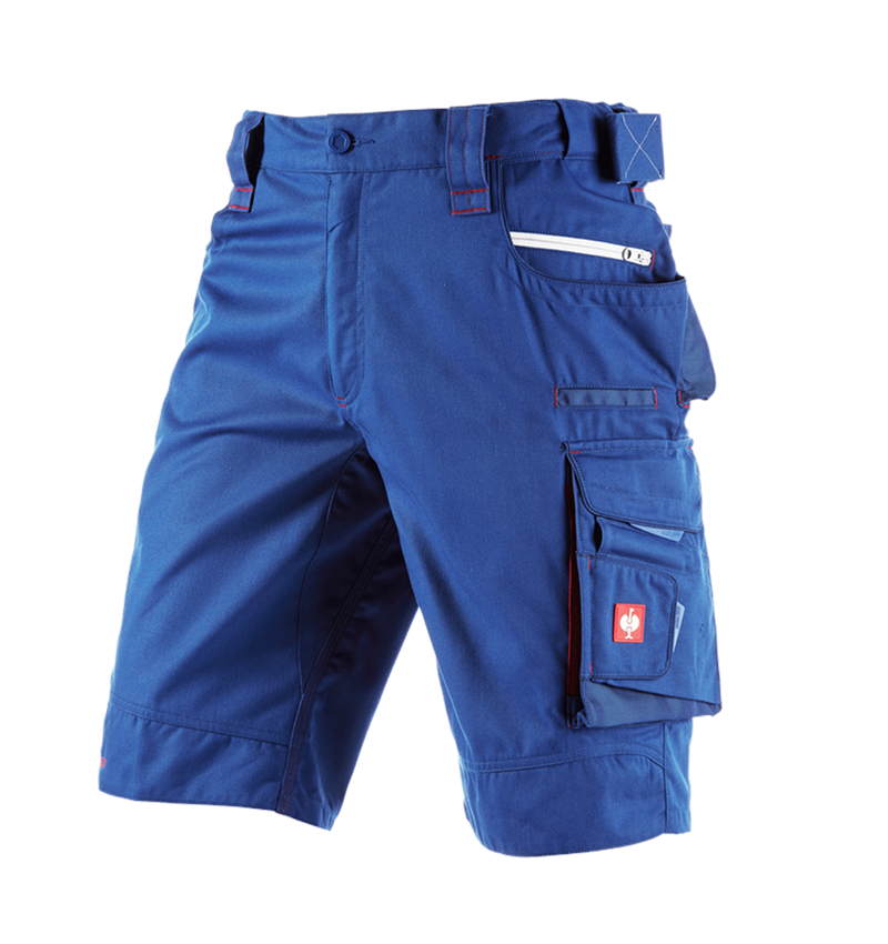 Werkbroeken: Short e.s.motion 2020 + korenblauw/vuurrood 2