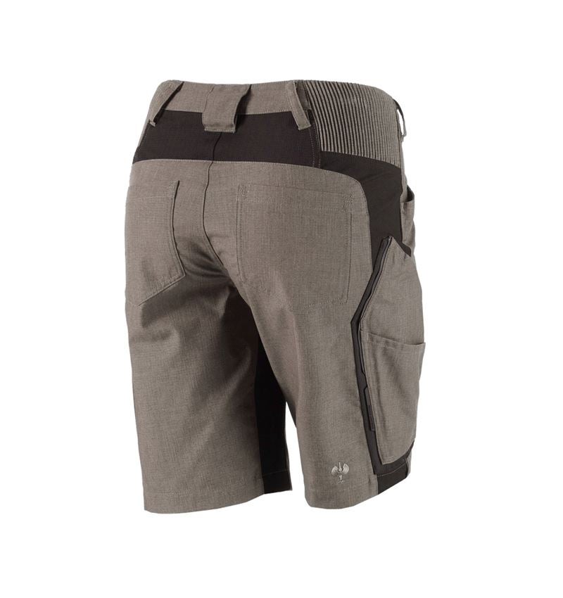 Werkbroeken: Short e.s.vision, dames + steen melange/zwart 3