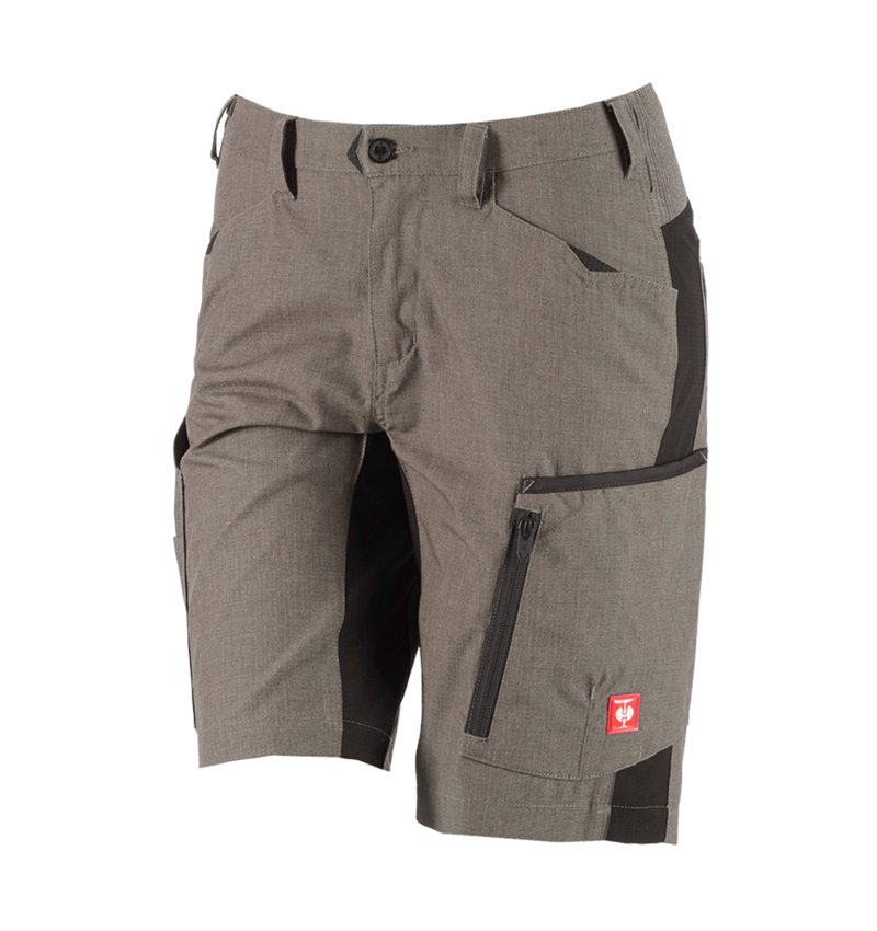 Werkbroeken: Short e.s.vision, dames + steen melange/zwart 2