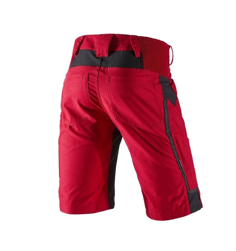Werkbroeken: Short e.s.vision, heren + rood/zwart 3