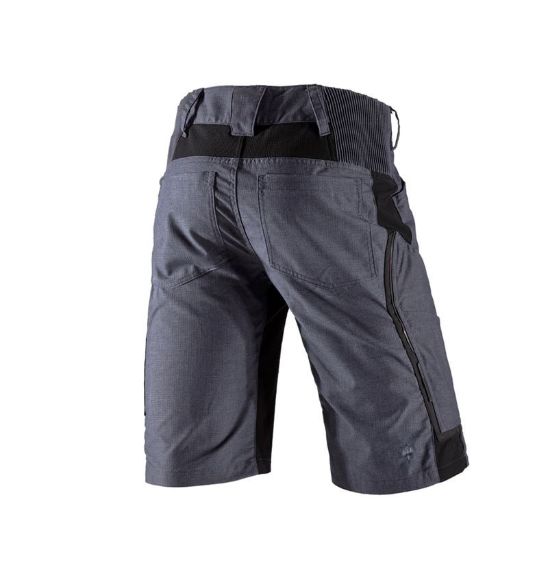 Werkbroeken: Short e.s.vision, heren + pacific melange/zwart 3