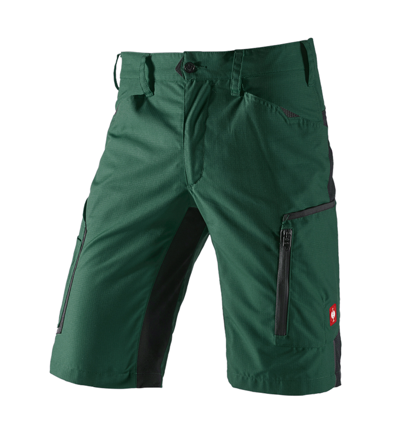 Werkbroeken: Short e.s.vision, heren + groen/zwart 2