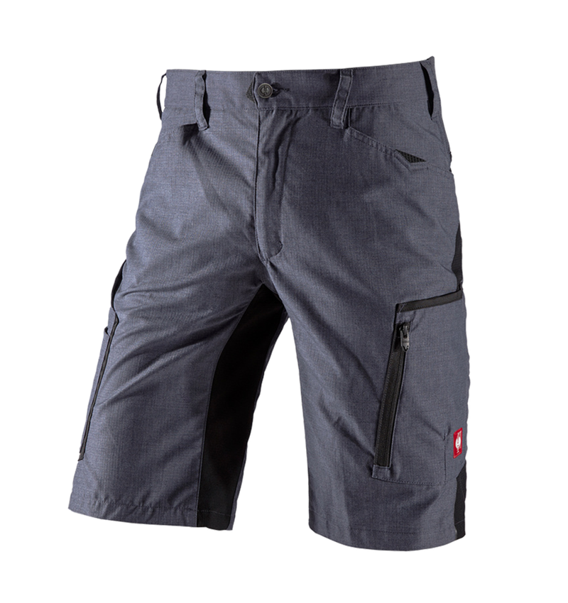 Werkbroeken: Short e.s.vision, heren + pacific melange/zwart 2