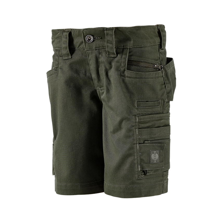 Shorts: Short e.s.motion ten, kinderen + camouflagegroen 2