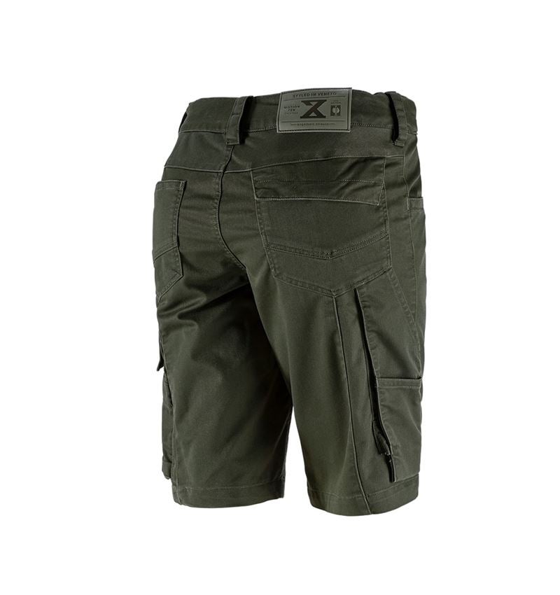Werkbroeken: Short e.s.motion ten, dames + camouflagegroen 3