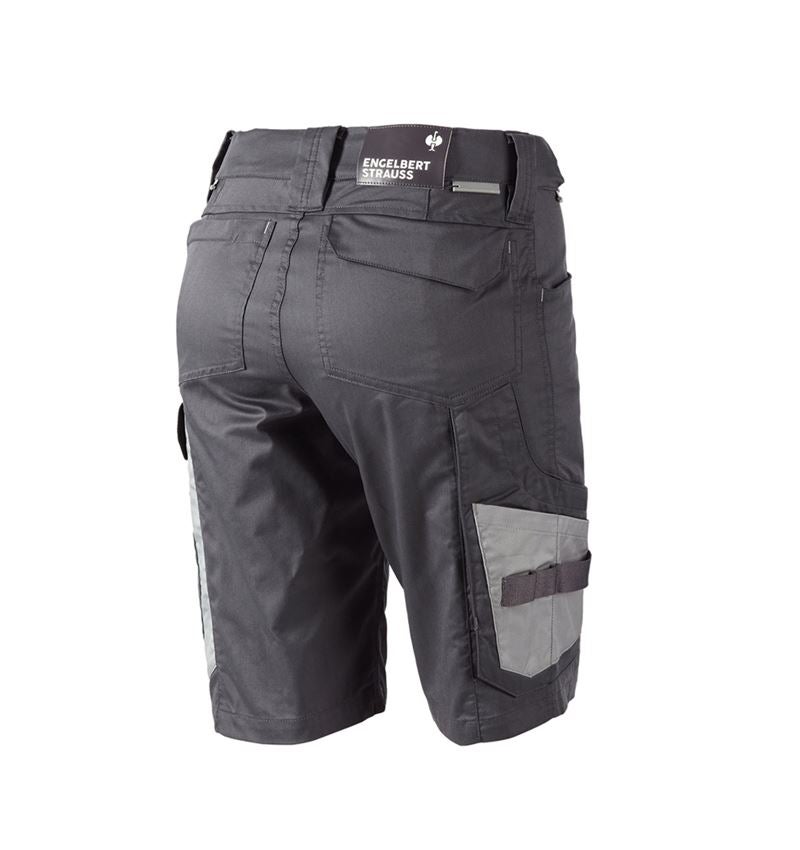 Werkbroeken: Short e.s.concrete light, dames + antraciet/parelgrijs 3