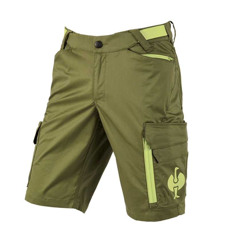 Werkbroeken: Short e.s.trail + jeneverbesgroen/limegroen 2