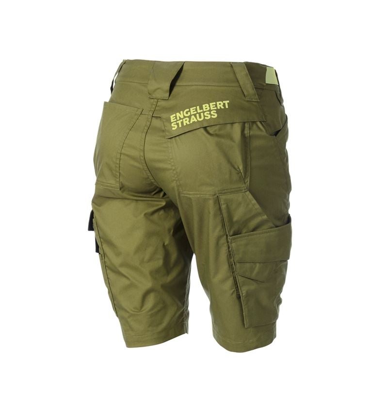 Werkbroeken: Short e.s.trail, dames + jeneverbesgroen/limegroen 5