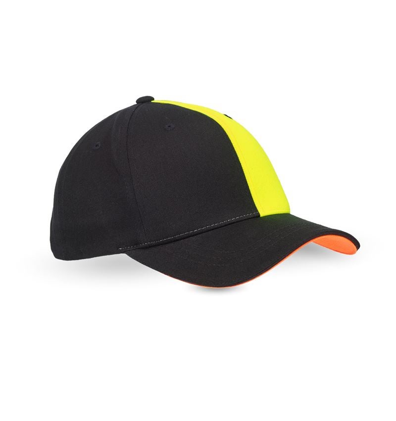 Accessoires: Cap e.s.motion 2020 + zwart/signaalgeel/signaaloranje